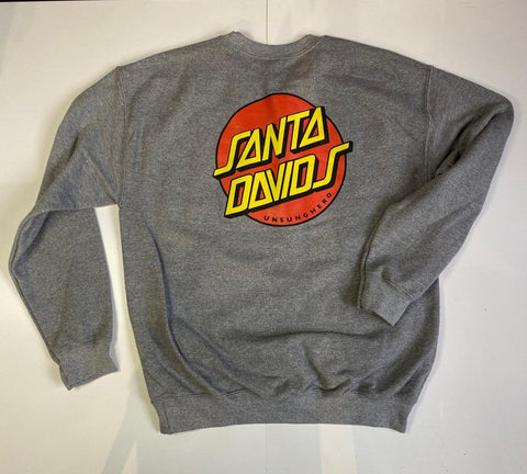 Santa Davids Sweatshirt - Grey