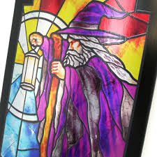 x Adam Arunski "Stained Glass" Wizard - 8.5"