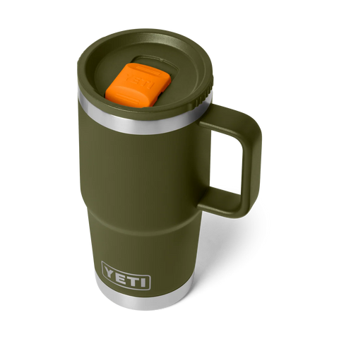 Rambler Travel Mug 2.0 20oz (591 ml) - Olive/King Crab Orange