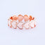 Love Enamel Heart Ring - Rose Gold