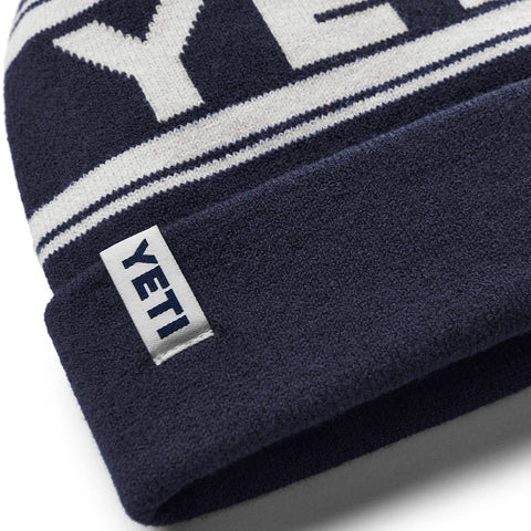 Retro Knit - Navy/White