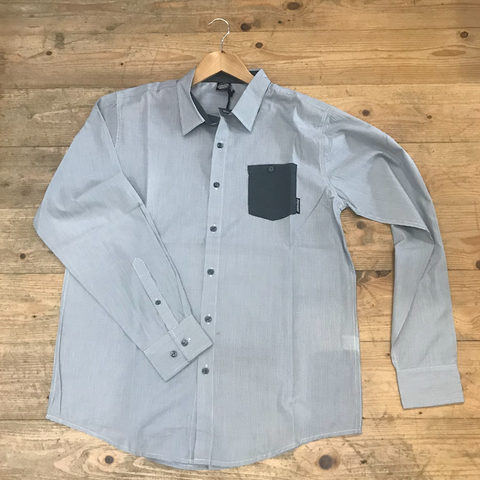 Cutdown Shirt - Grey Stripe