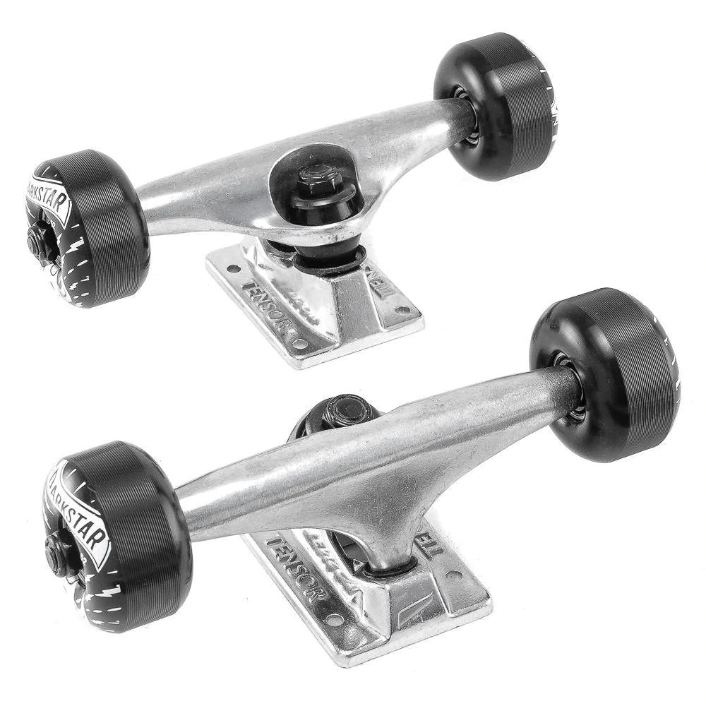 Tensor Truck and Darkstar Wheel Combo 5.25 - Black Wheels - unsunghero ...