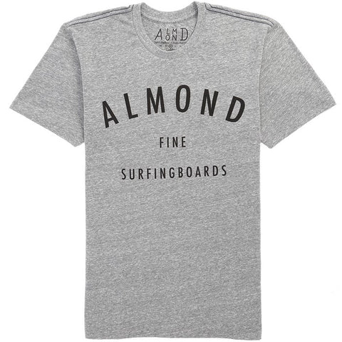 Almond Logo Tee - Grey Marle