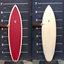 Lane Splitter Mid Length 6'10" Futures - Burgundy/Cream Tint