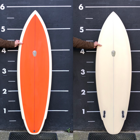 Lane Splitter 5'10" FCS2 - Orange/Cream