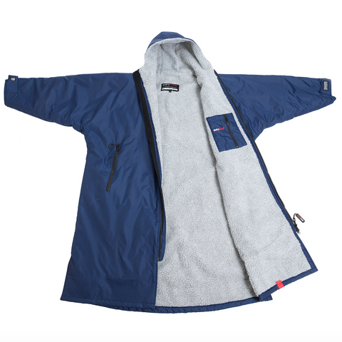 Dryrobe Advance Long Sleeve - Navy Blue/Grey