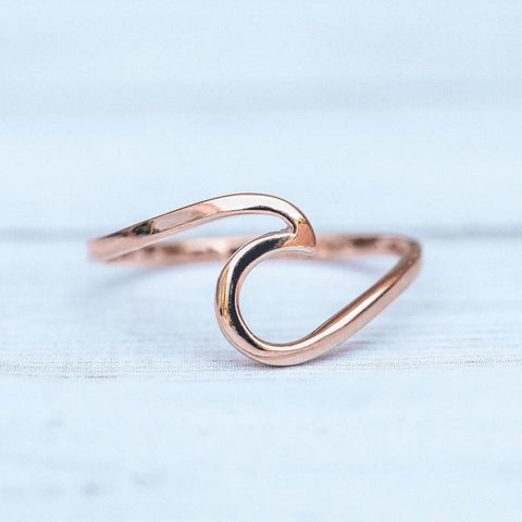 Wave Ring - Rose Gold