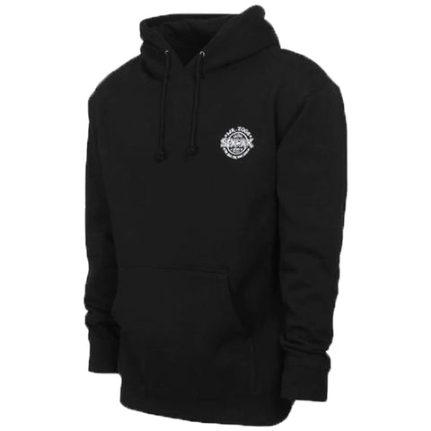 Embroidered Logo Hoodie - Black