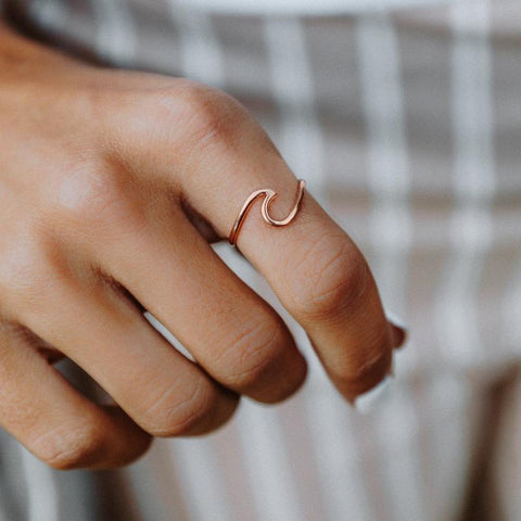 Wave Ring - Rose Gold